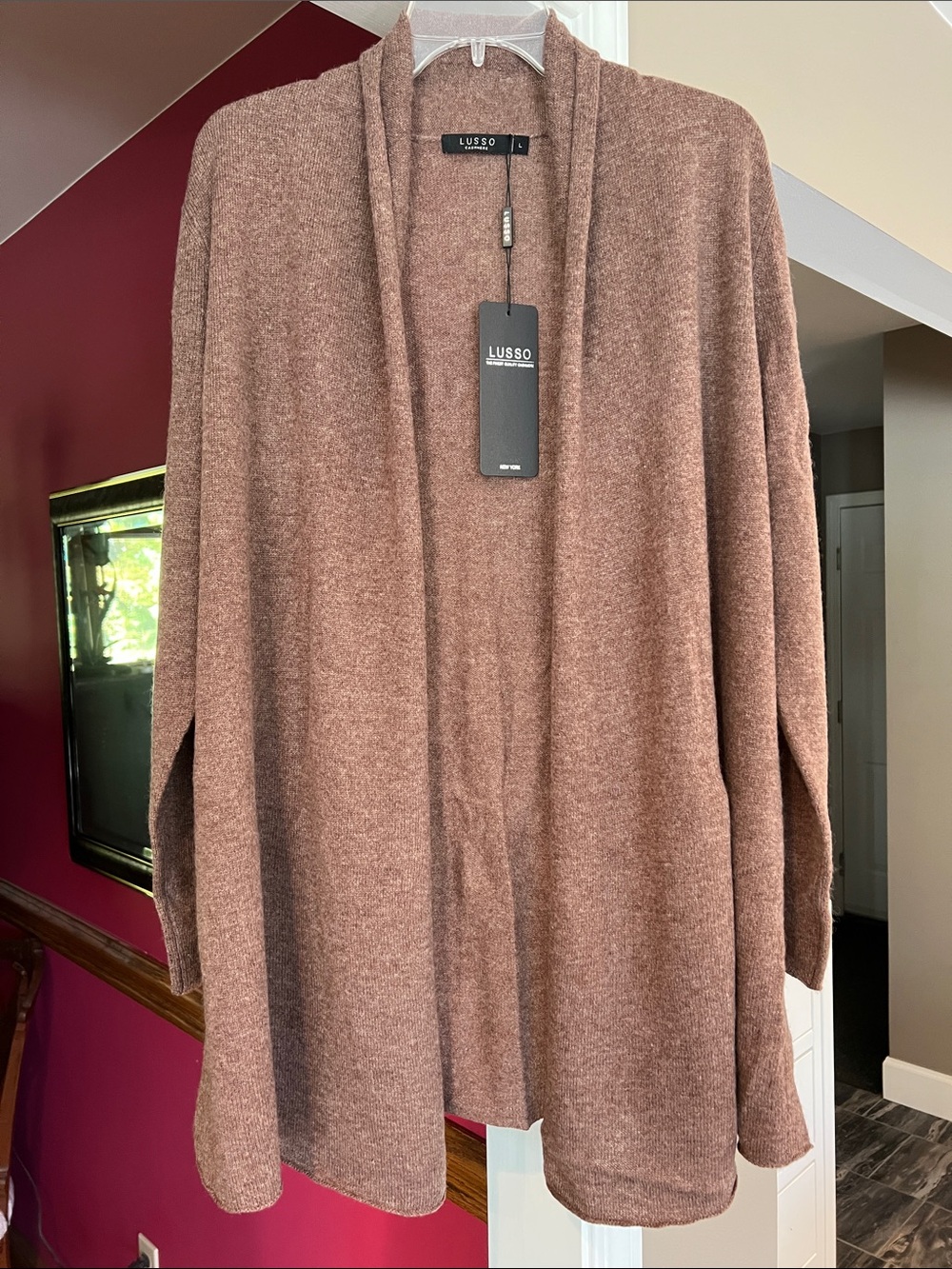 Open-Front CASHMERE Cardigan